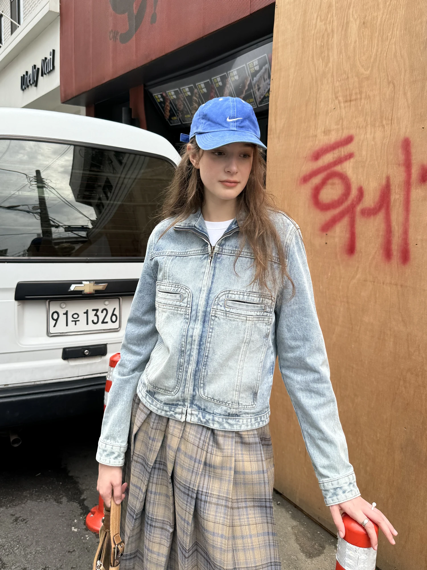 

UNRETRO Women's Slim Fit Long Sve Denim Jaet Vintage Sle Spring Autumn Cotton Streetwear ort Coat Sweet Cool