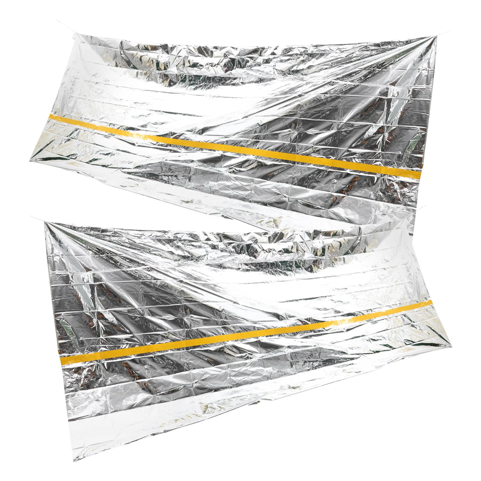 

2pcs Emergency Tent PET Material Compact Lightweight Outdoor Travel Waterproof Windproof Camping Hiking Cycling SOS Shelter