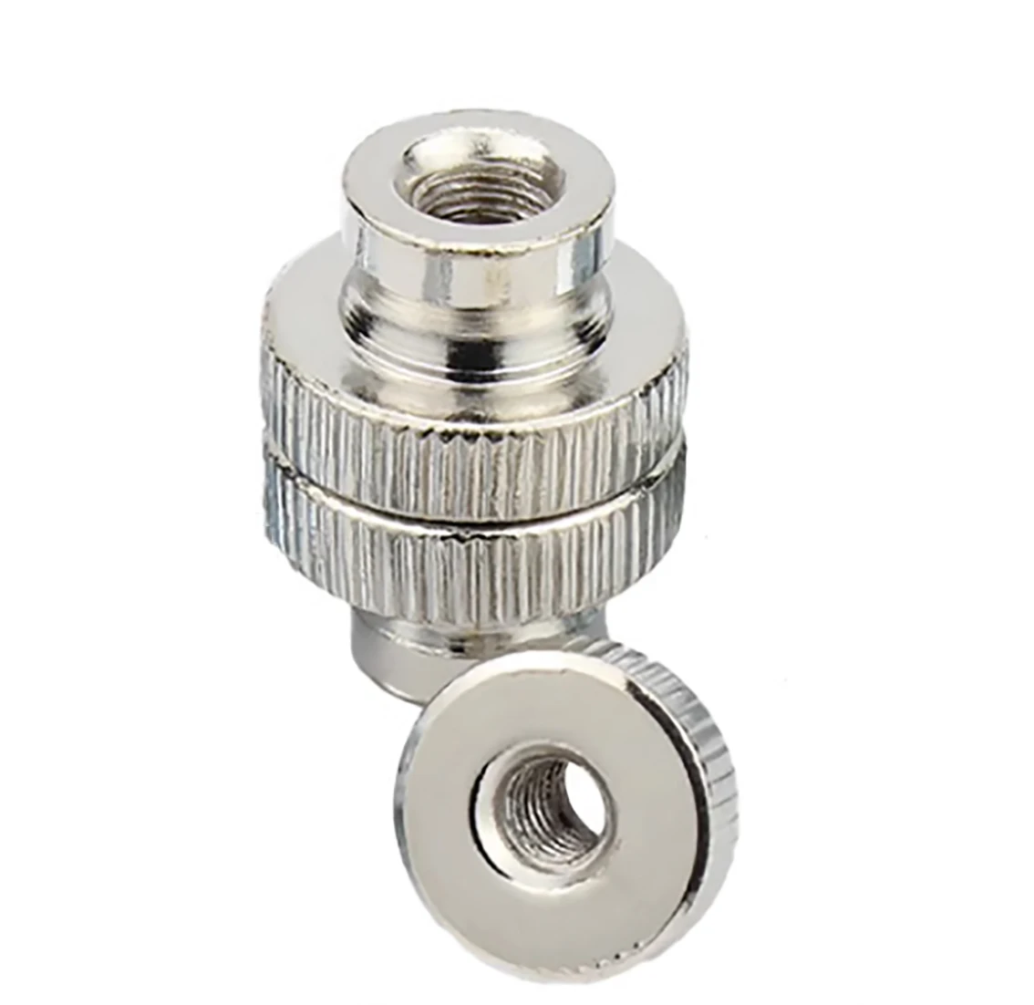 M3 M4 M5 M6 M8 M10 Nickel Plated Through Hole Knurled Thumb Nuts Carbon Steel Hand Grip Knobs Step Nut Hardware Accessories