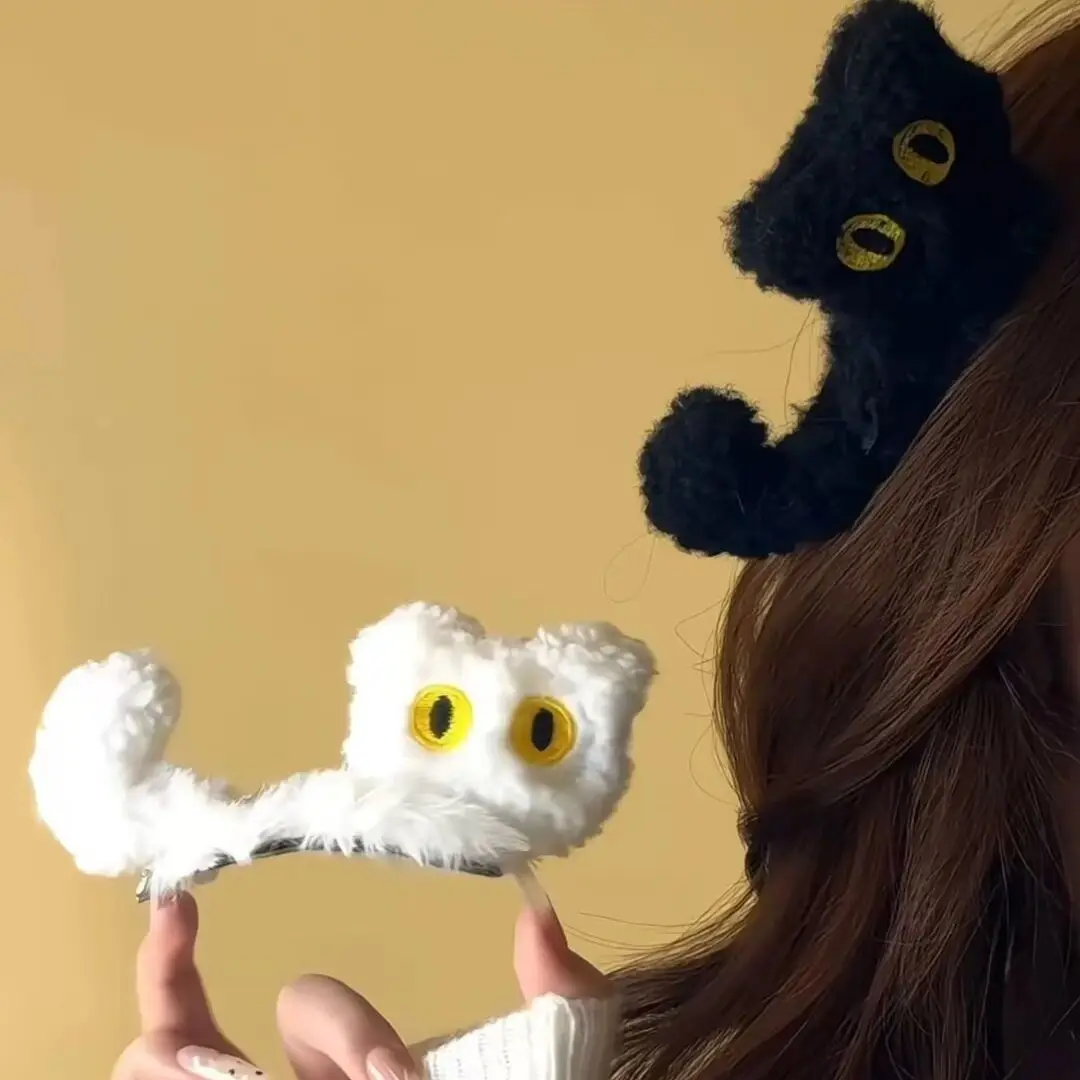 

Осень-зима плюшевый коготь из кошачьей шерсти милый мультяшный кот акула зажим корейская мода универсальный женский зажим для хвоста на затылке для девочек