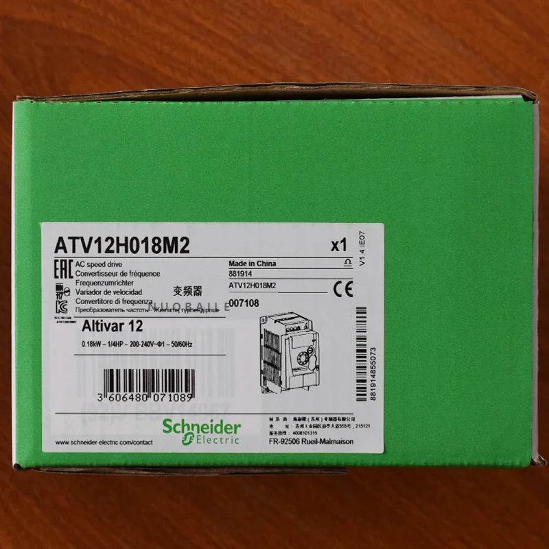 

ATV12H075M2 ATV12H037M2 ATV12H055M2 ATV12H018M2 ATV12HU15M2 ATV12HU22M2 VFD Inverter New