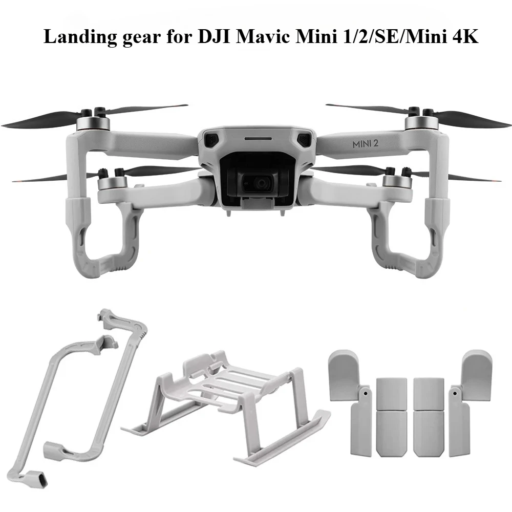 Tren de aterrizaje para DJI Mavic Mini 1/2/SE/Mini 4K Soporte Extensor de altura de pierna Protector de expansión para Mavic Mini 2/Mini 4K