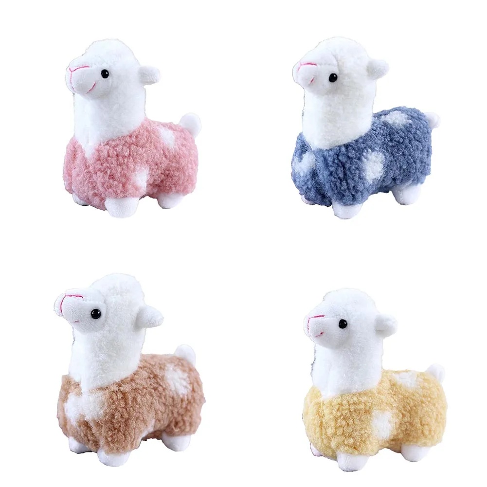 Cute Alpaca Plush Toy Kids Real Doll Pillow Animal Stuffed Soft Toy Birthday Decoration Gifts Bed For Girls Child Keychain