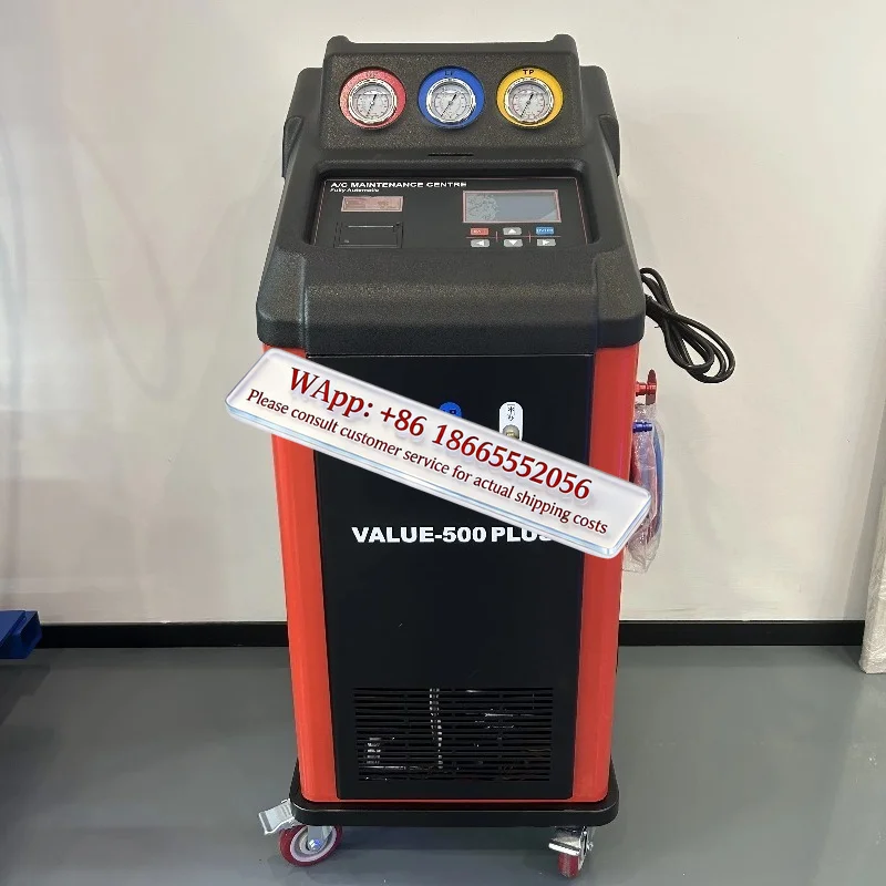 R134a R1234YF Value 500 Plus Automatic A/C Refrigerant Recovery Charger Car Air Conditioning Refrigerant Exchange Machine