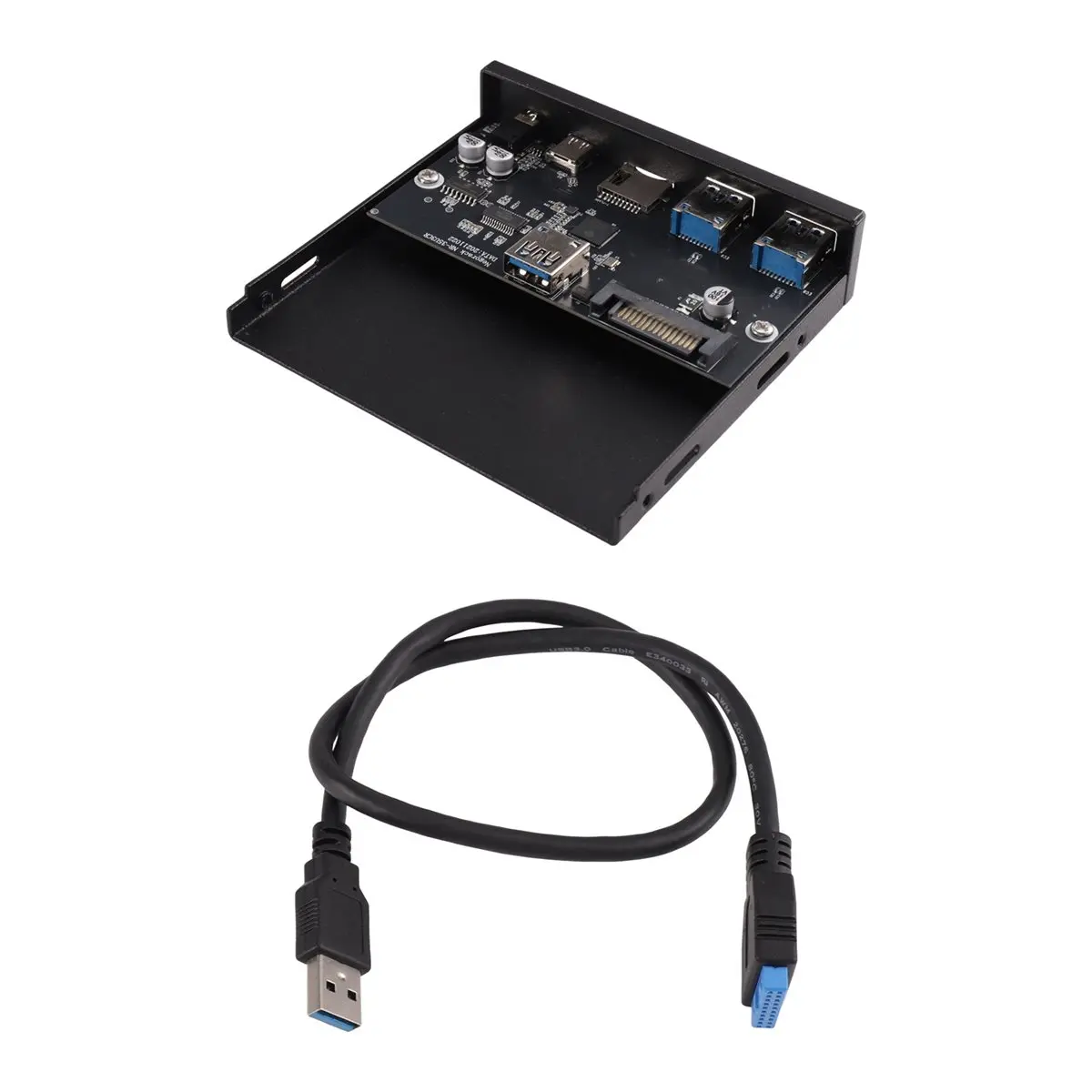 USB 3.0 for Micro-SD, TF Flash 3.5 Internal Card Reader Audio Port USB-C Type-C Front Panel Dual USB 3.0 Port Floppy Hub