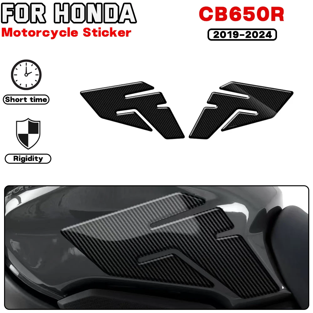 

For HONDA CB650R 2019 2020 2021 2022 2023 2024 Motorcycle Side Fuel Tank Pad Knee Decal Protection Stickers Carbon-look