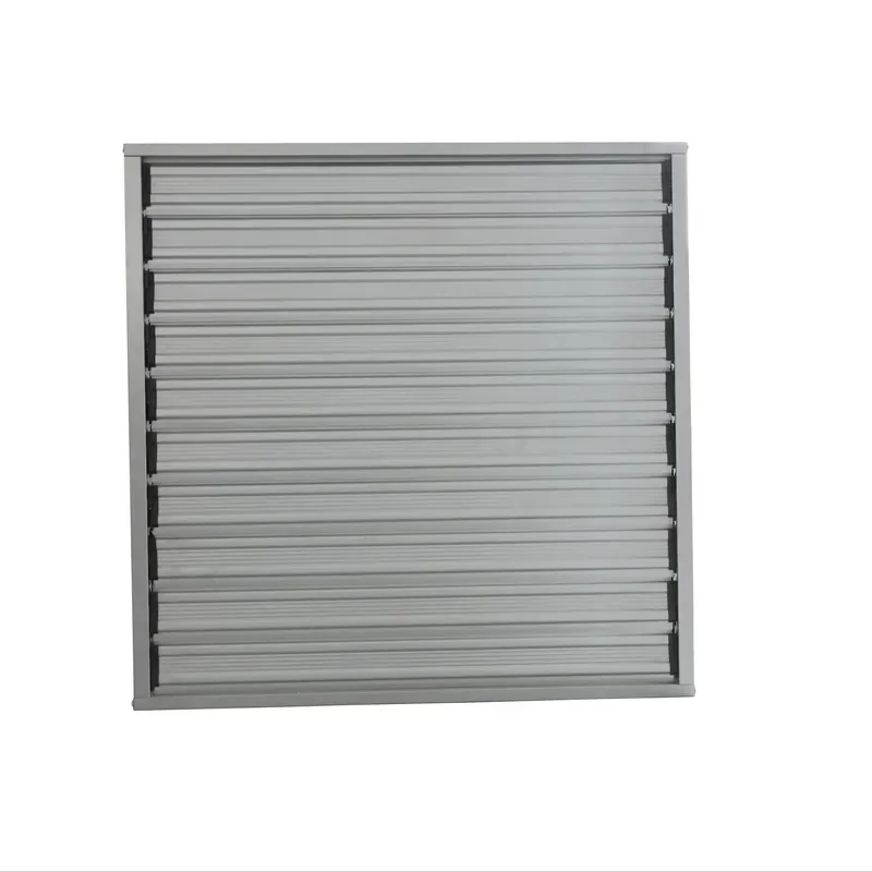 Galvanized Sheet Wall Mounted Airflow Windows Customized Ventilation Shutters For Greenhouse Industry Heavy Duty Metal