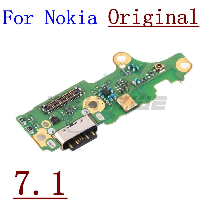 Original For Nokia 8 7 6 5 5.1 6.1 7.1 8.1 5.4 Power Charger Dock USB Charging Port Plug Board With Microphone Flex Cable