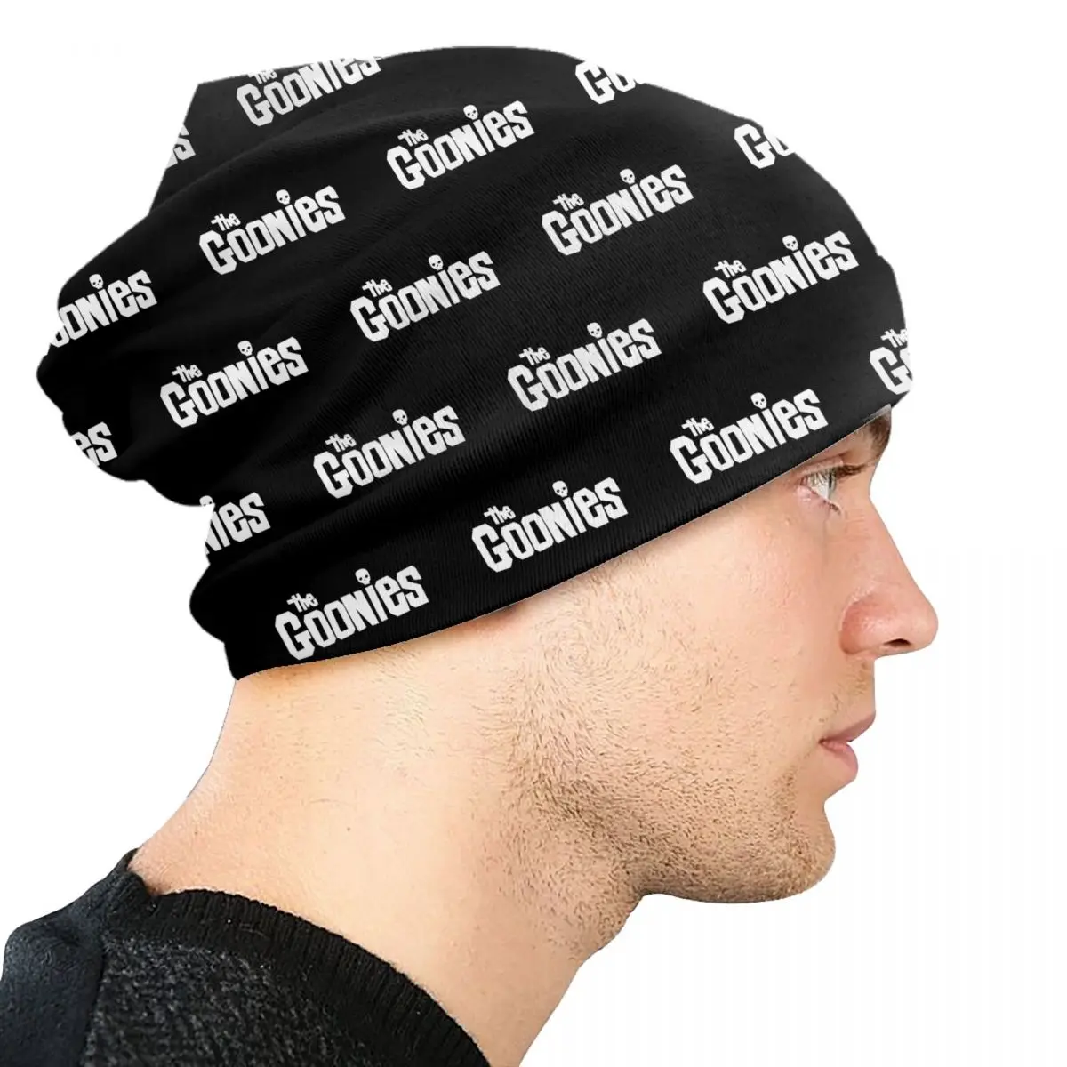 Vintage Film die Goonies Beanie Cap Unisex Winter warme Motorhaube Homme Strick mützen coole Outdoor Ski Skull ies Mützen Mützen für