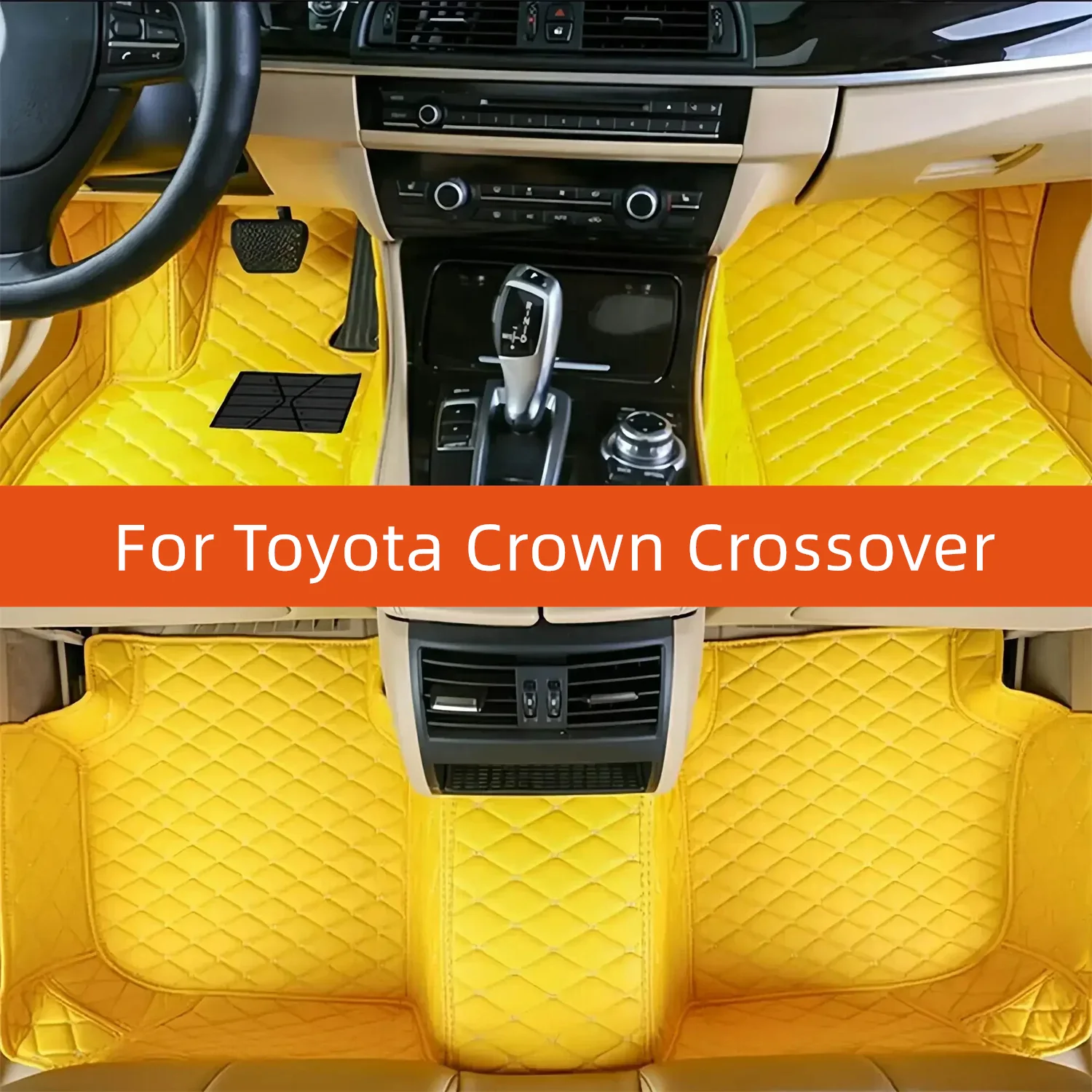 

Custom Leather Car Floor Mat For Toyota Crown Crossover 2024 2025 2026 2027 Car Mat Interior Accessories