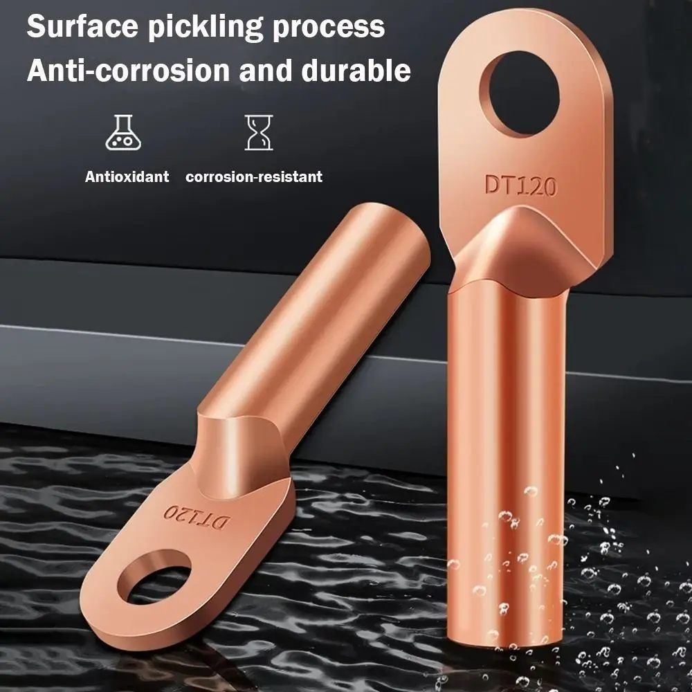 Cable Connector Crimping Type Copper Terminals copper cable terminal Tube DT-10 DT-16 DT-25 DT-35 DT-50 DT-70 DT-95