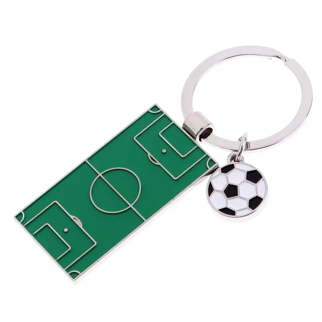 

Mini Football Fields Model Key Ring Keychain for Football Fans Unique Gifts