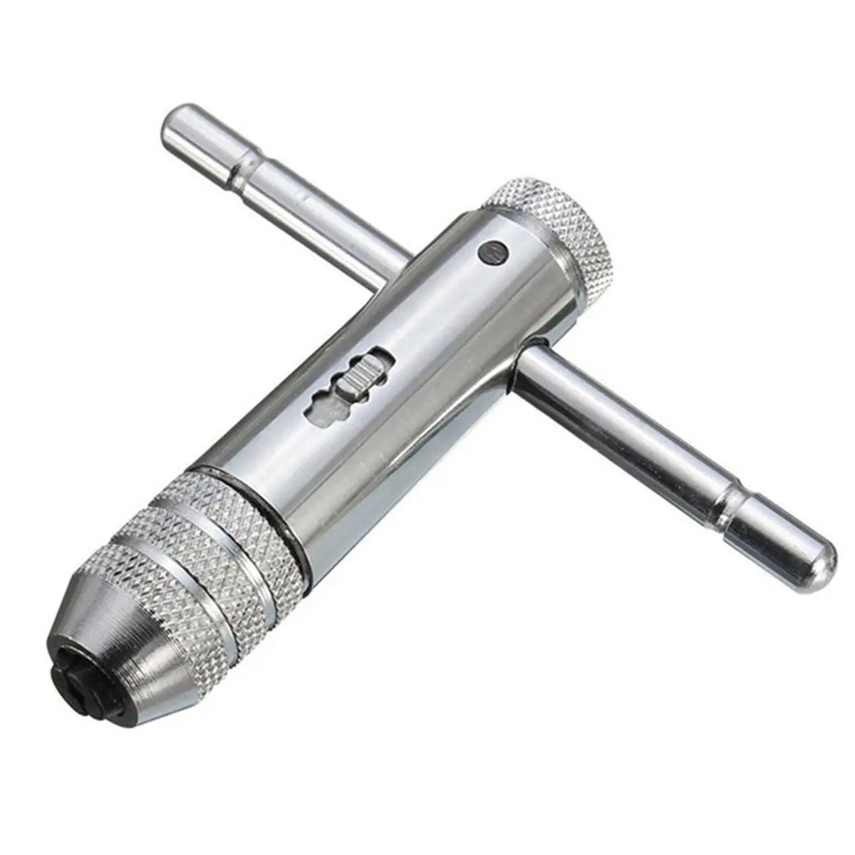 Ratchet T Handle Tap Wrench M3-M8 Adjustable Head for Machine Threading