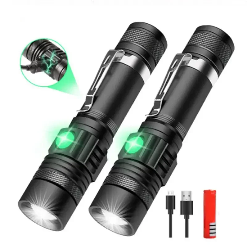 

Popular Flashlight T6 Charging Zoom Mini Strong Light Outdoor USB Charging Flashlight mini flashlight