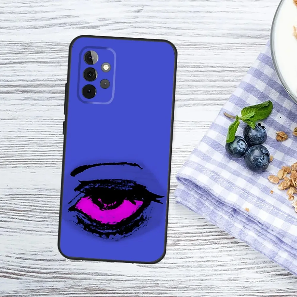 حار الفرقة T-TV فتاة الهاتف حقيبة لهاتف سامسونج غالاكسي A13 ، A21s ، A22 ، A31 ، A32 ، A52 ، A53 ، A71 ، A80 ، A91 غطاء الهاتف الأسود الناعم