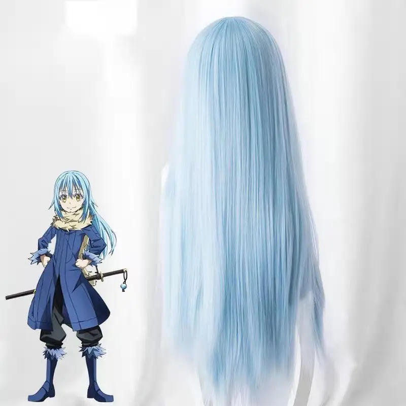 À propos de la matière de moi étant Reborn comme un Slime Limuru Version cheveux longs et courts Cosplay Anime perruque