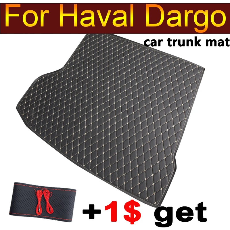 Car Trunk Mats accessories interior ECO Friendly Leather For Car Floor Mat Trunk Carpet For Haval Dargo 2021 2022 2023 2024