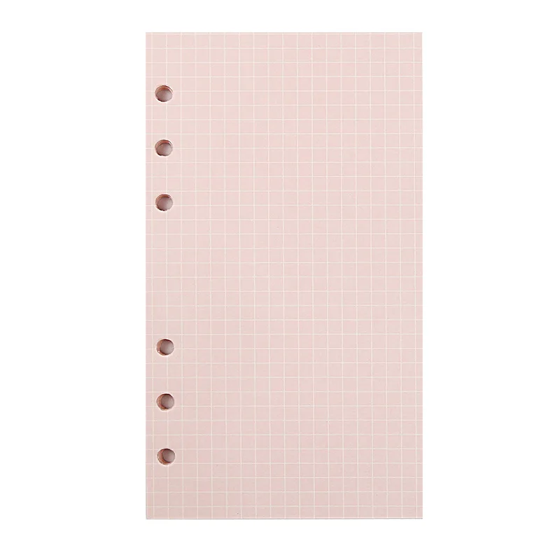 40 Sheets Kawaii A5 A6 Loose Leaf Notebook Refill Spiral Binder Index Paper Inner Pages Daily Planner Line Grid Blank Agenda