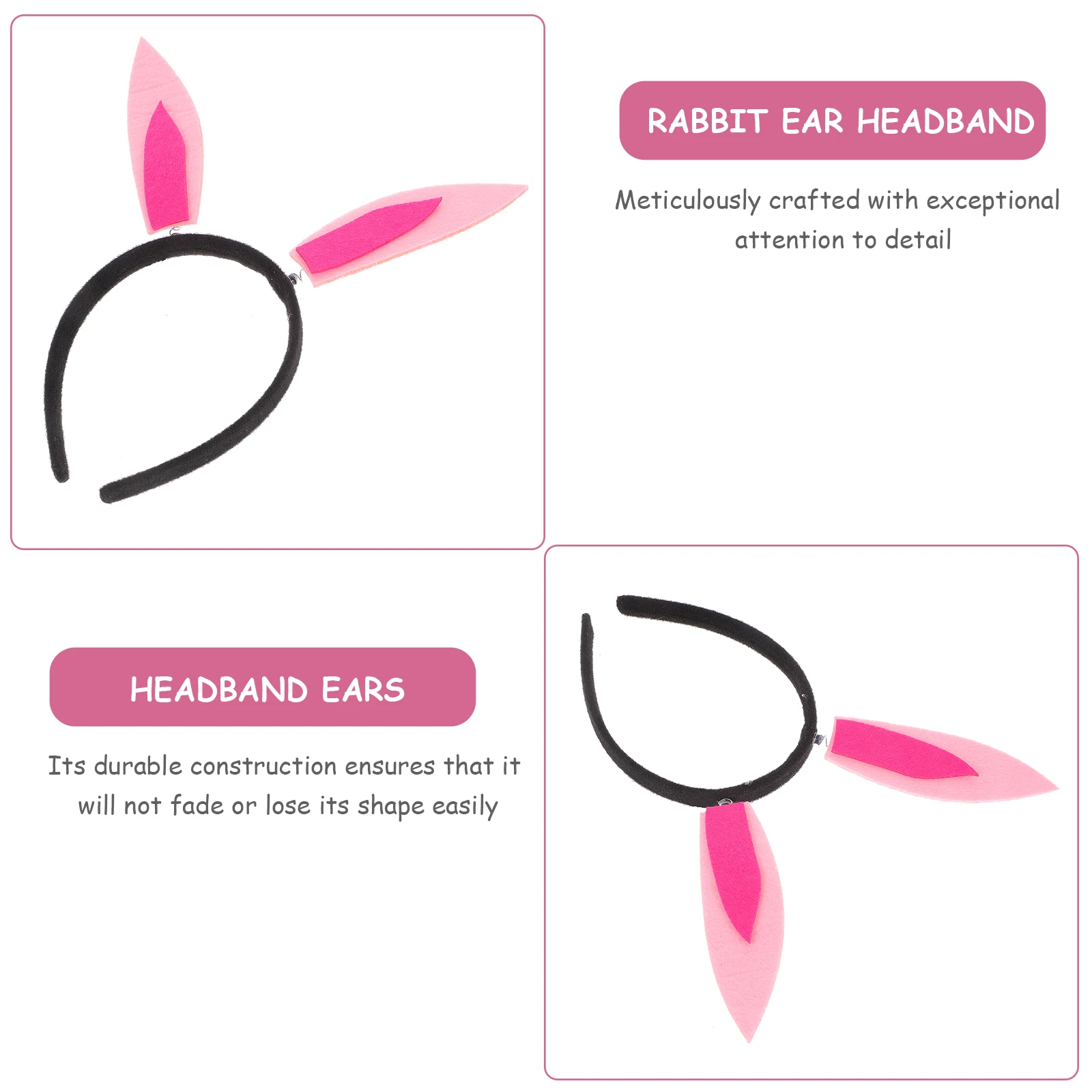 Lapin oreille bandeau lapin habiller vêtements mignons oreilles réalistes feutre bandeau fille exquis bandeaux