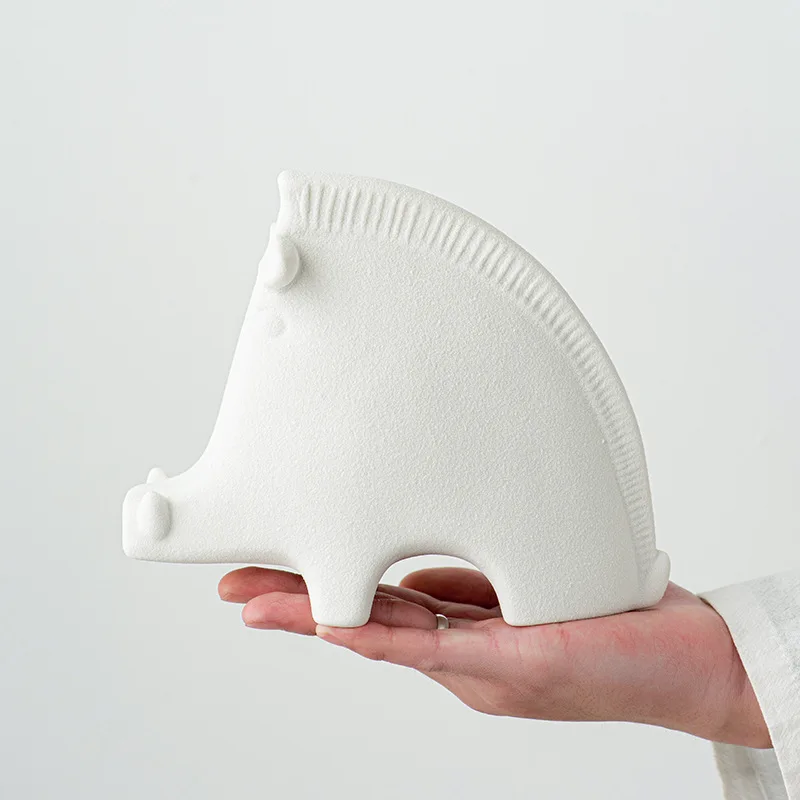 Simple animal ceramic ornaments, living room, dining room, entrance hall, home decoration, handicrafts, decorative figurines
