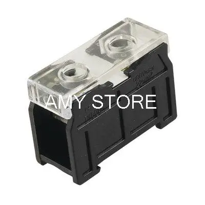 600V 90A Clear Plastic Cover 1 Rows 1 Position Terminal Block