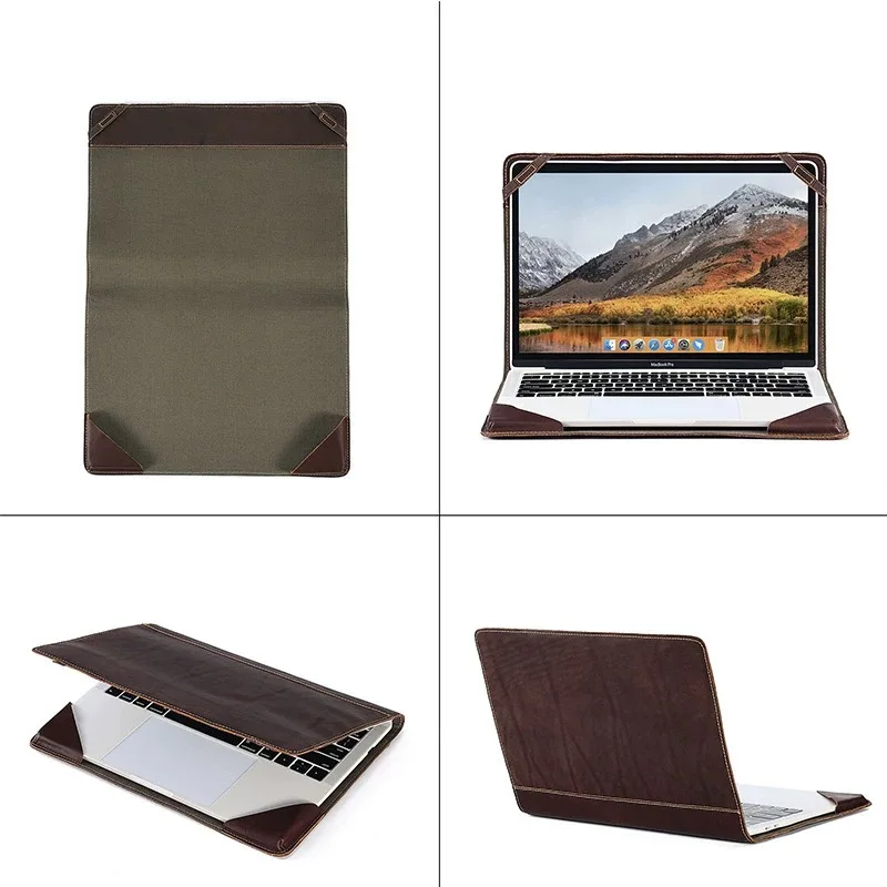 Suitable for Apple MacBookPro/Air13.3-inch leather computer bag crazy horse leather vintage computer protective cover