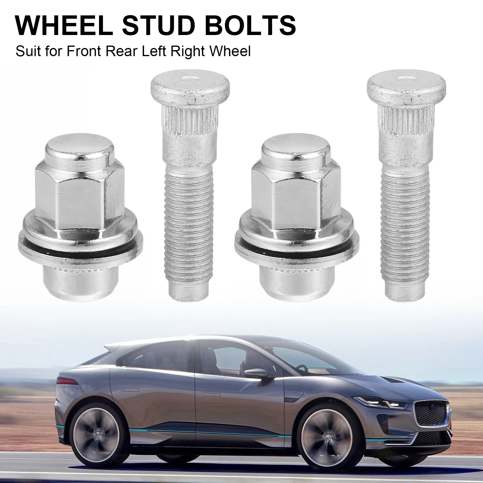 2PCS Wheel Bolt Nuts for Jaguar Models XF For XFR XJ XJR XK Fits OEM C2C35294010 C2S50885 C2C35294 for Reliable Wheel Attachment