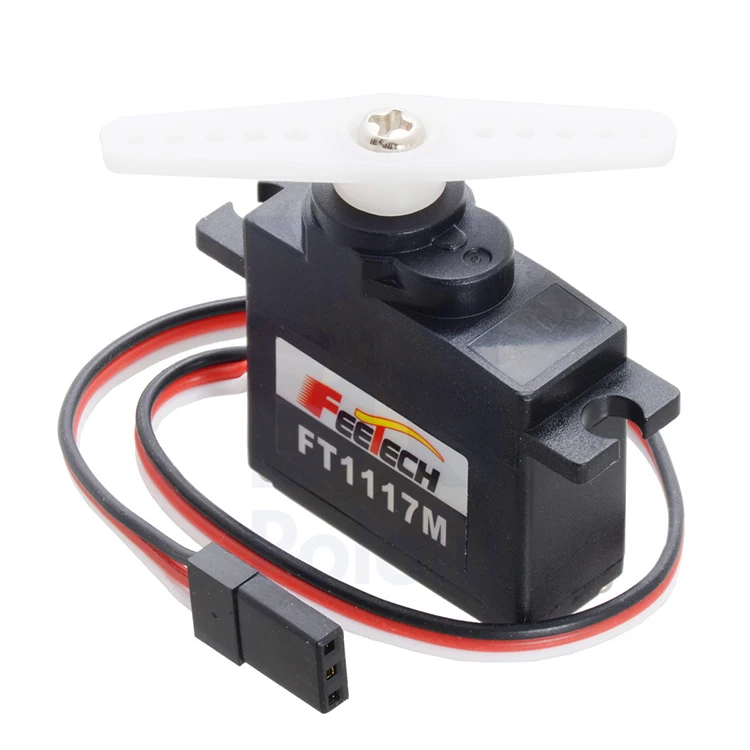 FT1117M 6V 3.5kg.cm Servo Analog Servo Motor Inti Roda Gigi Logam Ukuran Standar untuk Truk Rc/Mainan Pintar/Robot Remote Control