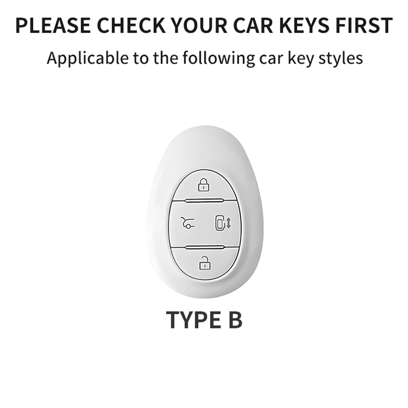 For Arcfox Kaola S Car Remote Key Case Cover Shell Anti-Scratch Durable Car Keychain Fashion Trend Protector Garnish Accessories