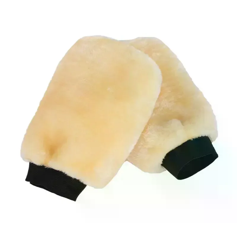 Soft Microfiber Car Wash Mitt Scratch Free Plush High Foam Absorbency For Car Washing Gloves Auto Detailing