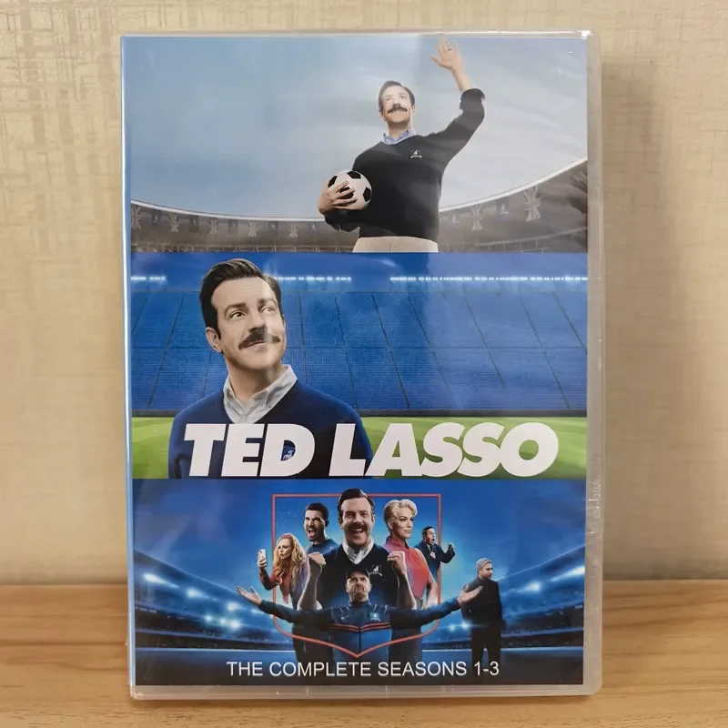 Soccer Coach Ted Lasso Season 1 to 3 Collection 12 DVDs English Version with Pronunciation and Subtitles