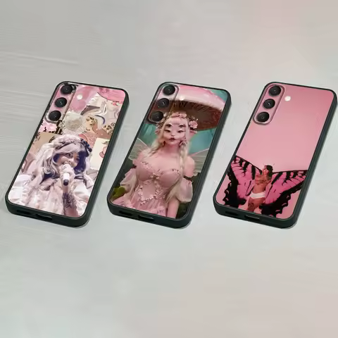 Melanie M-Martinez Singer Phone Case For Samsung S25,S24,S23,S22,S21,S20,S10,Ultra,Plus,Lite,FE,Soft Silicone Black Cover