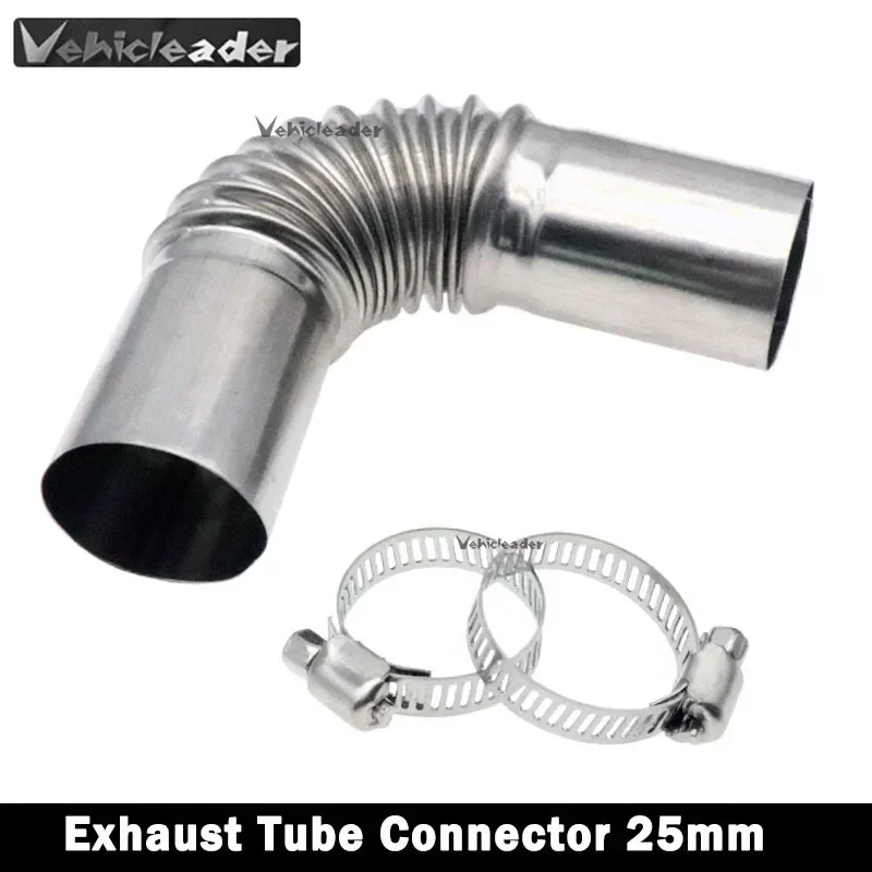 

24mm Air Diesel Parking Heater Exhaust Pipe Tube Elbow Connector for Webasto Eberspacher Truck Van Boat Stainless Steel Parts