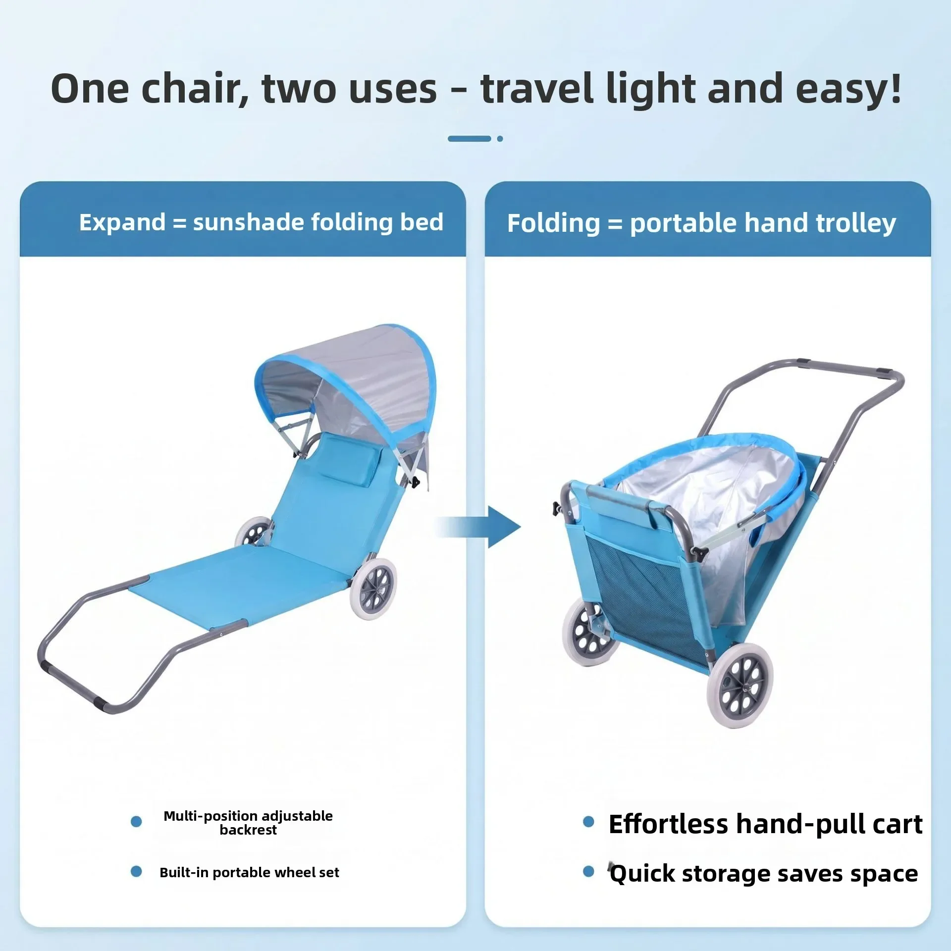 Back Sun Breathable Look Mobile Phone Portable Beach Lounge Chair Camping Back Bed Three Volts Outdoor Folding Chair