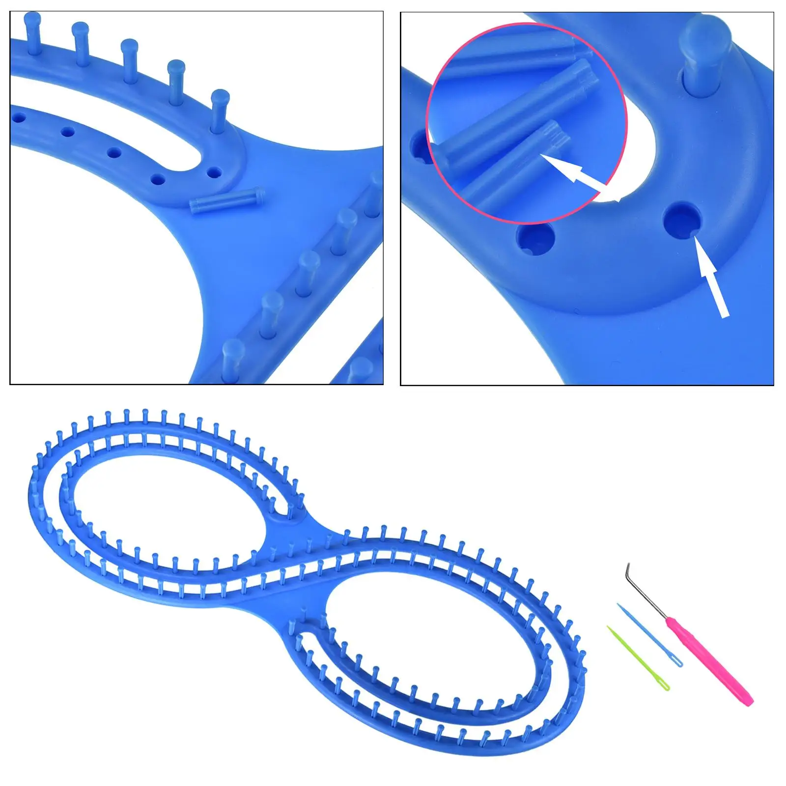 

Набор для вязания на ткацком станке с ткацкой доской и аксессуарами для домашнего шитья и рукоделия из пряжи