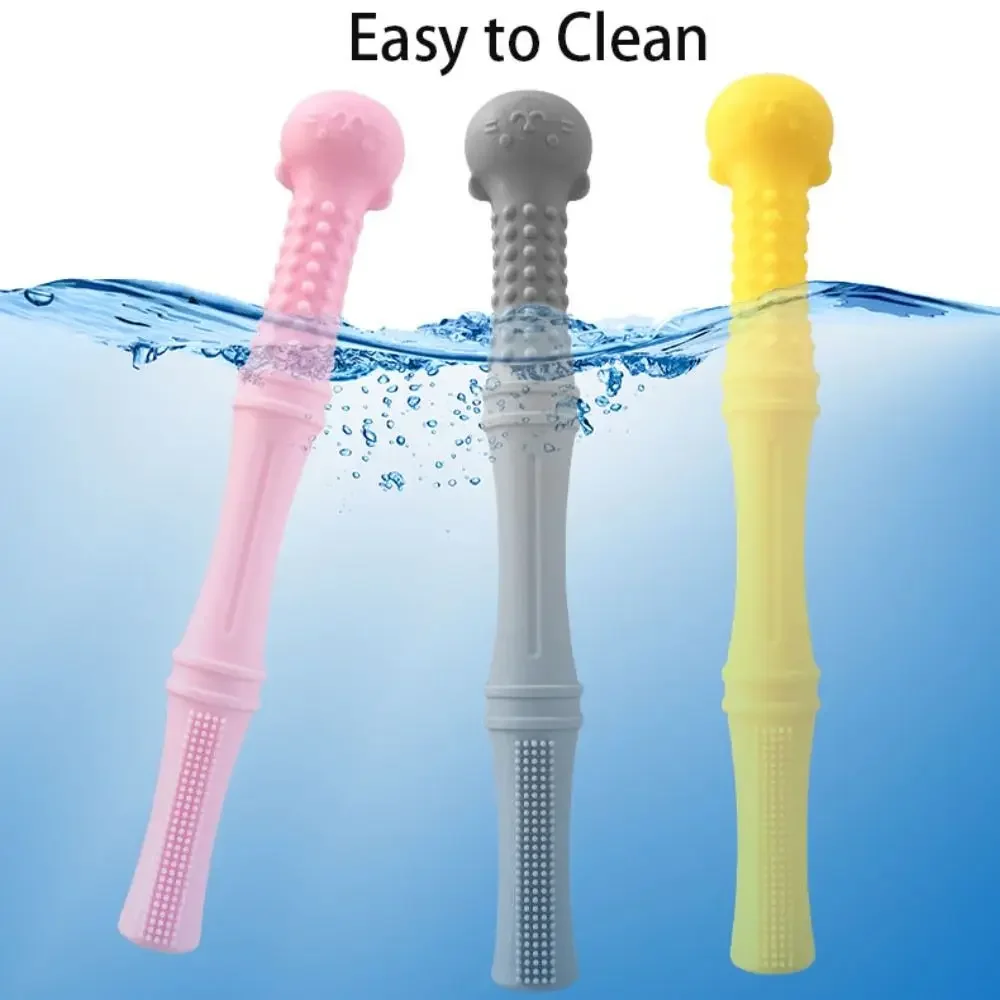 

High Quality Silicone Baby Teether Food Grade Soft Baby Molars Safe No Deformation Chewing Toys