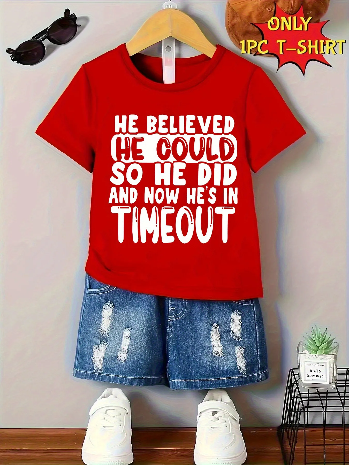 Kids Boys Casual Tee, Inspirational 
