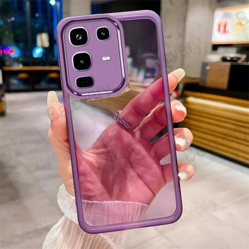 Para Infinix Note 50 4G Pro + Plus 50S 50X carcasa protectora de cámara anticaída colorida cubierta trasera de TPU