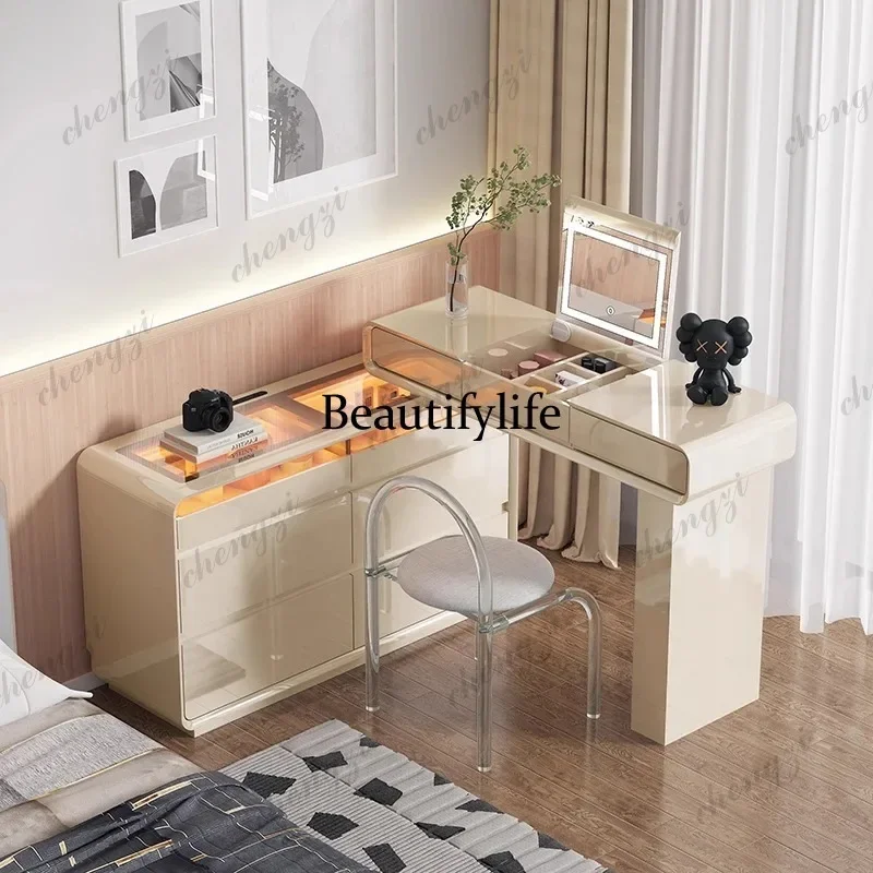 F182 Modern Vanity Table Aesthetic Elegant Classic Chic Vanity Table Minimalist Organized Meuble De Chambre Bedroom Furniture