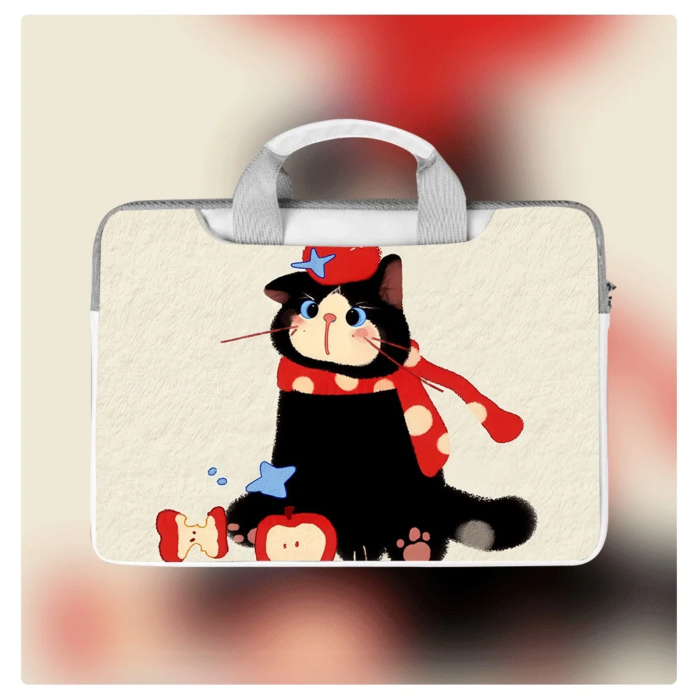 

Чехол для ноутбука с милым кошачьим принтом, сумка-портфель для MacBook 12, 13, 14, 15, 16 дюймов, чехол для MacBook Air, сумка для хранения, подарок на праздник