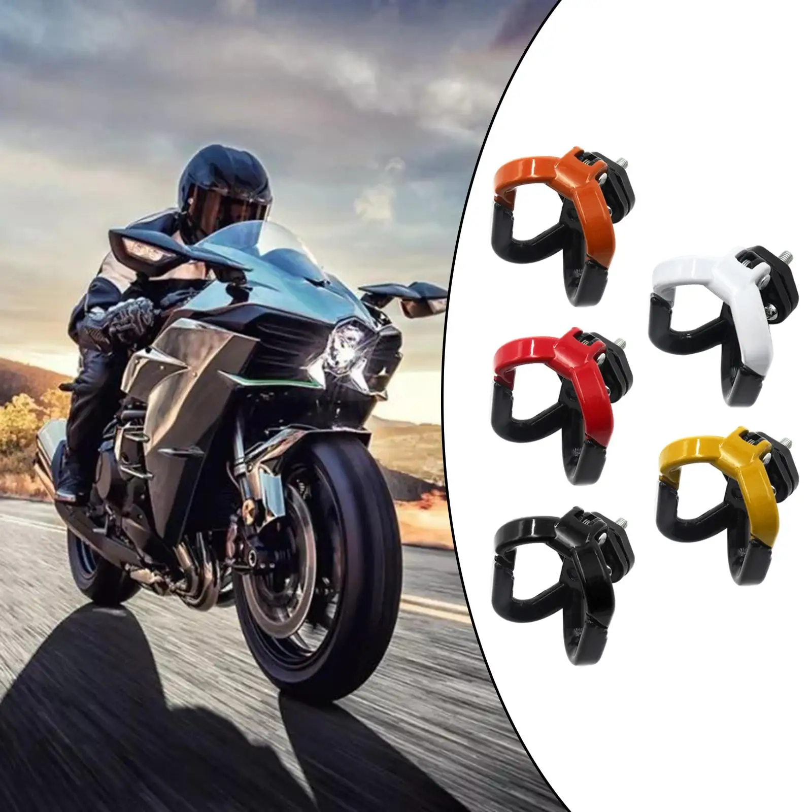 Motorcycle Hook Modification Fittings Helmet Accessories Bottle Bifurcated Aluminum Alloy Replaces Durable Fit for Motorbike