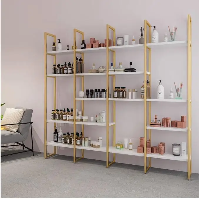 Beauty salon cosmetics display rack storage rack