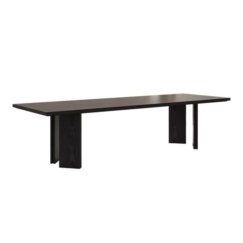 High-end household solid wood tea table Modern light luxury aesthetics Office reception tea table