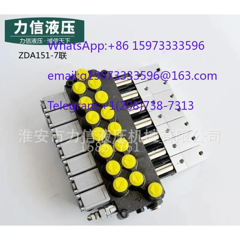 Pneumatic Multi Way Hydraulic Distributor ZDAL15E7OT Reverse Installation Double Acting Control Valve