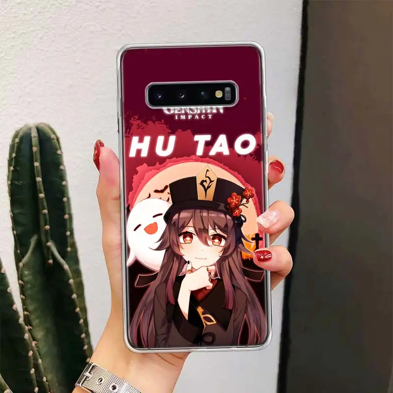 HuTao Genshin Impact For Samsung Galaxy S24 S23 S21 S22 Ultra S10 Plus S20 FE Phone Case S10E S8 S9 + Housing Shell Coque