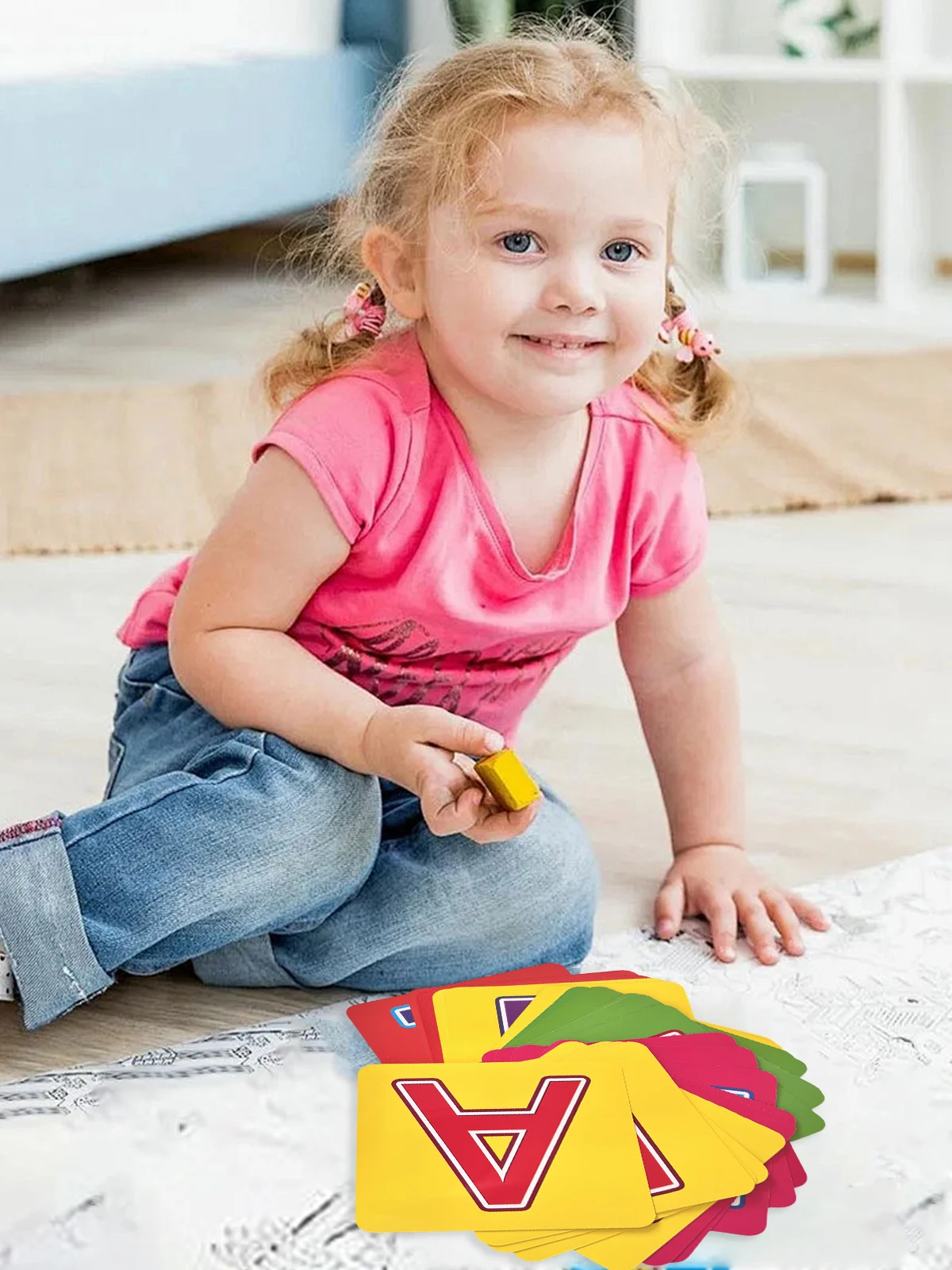 Colorful Tarjetas para bebés: Spanish Alphabet Cards for Infant Education