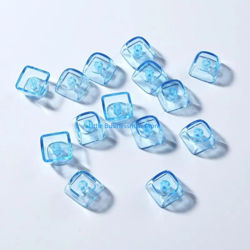 Mechanical Keyboard Keycaps in Blank Clear Set Raised Bump‌ Keycaps M76A