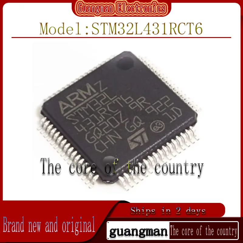 

10PCS STM32L431RCT6 Brand New Authentic LQFP64 32-bit low-power microcontroller chip
