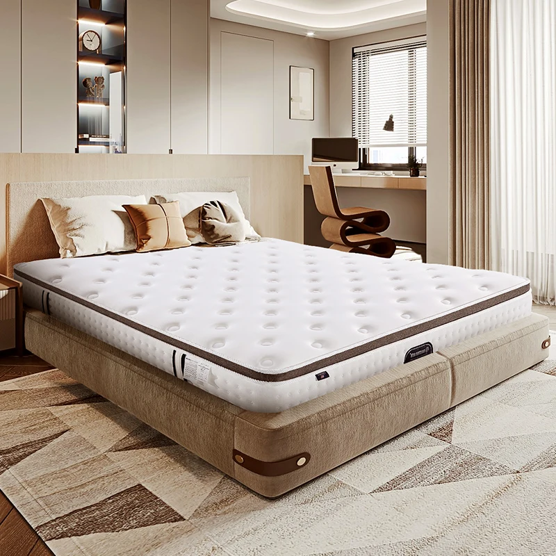 Hotel California King Queen Full Size Bed Bonnell Spring Luxury Hybrid Mattress Tight Top Roll Up In A Box