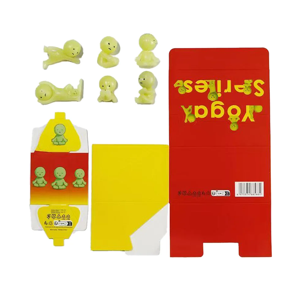 SMISKI Living Yoga Series Luminous Elf Glowing Doll Blind Box Exquisite Desktop Decoration Cute Doll Toy Model Surprise Box Gift